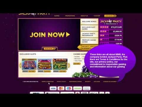 JACKPOT PARTY 'HOW TO NAVIGATE THE HOME PAGE'  VIDEO TUTORIAL