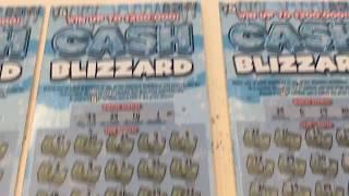 Cash Blizzard - Playing FOUR $5 Instant Lottery Tickets