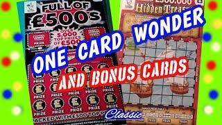 Wow!.... One Card Wonder Full 500s + 4 Bonus cards...One being