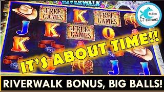 IT'S ABOUT TIME! RIVERWALK FIRELINK SLOT MACHINE WAS FINALLY GOOD TO ME! GREAT BONUS SESSION!