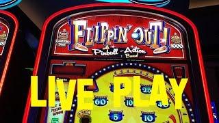 Flippin' Out Live Play High Limit $2 Denom $10.00 per spin Slot Machine