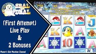 (Oldies but Goodies Slots Eps 2) 5c Seal the Deal by Aristocrat Live Play and 2 Bonuses