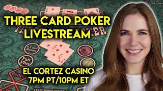 LIVE: Three Card Poker!! Can I Get That Lucky Again??