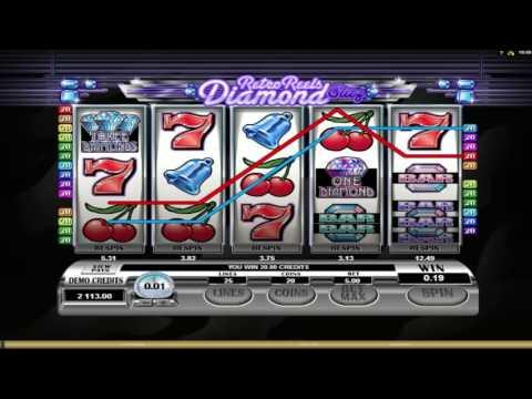 Free Retro Reels - Diamond Glitz slot machine by Microgaming gameplay ★ SlotsUp