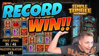 RECORD WIN!!!!! Temple Tumble MEGA WIN - Casino Games from CasinoDaddy
