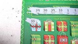 $20 Illinois Merry Millionaire Lottery Ticket Instant Scratch off