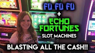 Trying out Fu Fu Fu and Echo Fortunes! Slot Machines for the First Time!