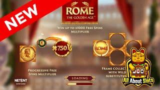 Rome the Golden Age Slot -Netent - Online Slots & Big Wins