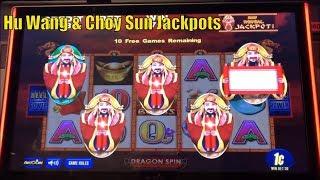 •Yay ! Super Big Win•Hu Wang & Choy Sun Jackpots Slot machine•$160 Free Play Live at San Manuel 栗