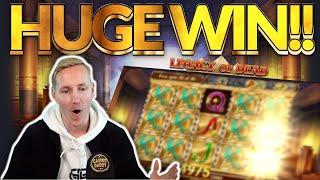 HUGE WIN! Legacy of Dead Big win - Casino slots from Casinodaddy live stream