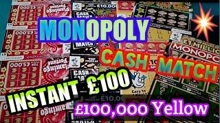 (On early in case Bored with News) Monopoly..Cash Match..Flamingo Fortune..INSTANT £100.& £100,000