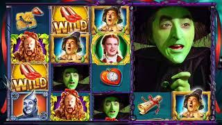 WIZARD OF OZ: WONDERFUL LAND OF OZ Video Slot Game with a WITCH'S CASTLE FREE SPIN BONUS