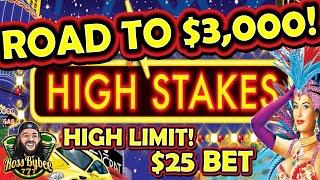 High Stakes Lightning Link slot machine $25 per bet spin along! S1E1