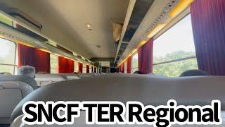 SNCF TER Regional Train Review from Paris to Lyon and Dijon, France.