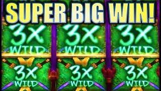 •SUPER BIG WIN!• 3X MULTIPLIERS GALORE!! • BUTTERFLY SWORD Slot Machine Bonus (BALLY)