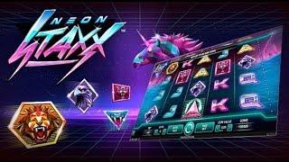 NetEnt Neon Staxx Slot | 10 Freespins 6,00€ BET!!! | MEGA BIG WIN!