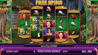 THE WIZARD OF OZ: IF I HAD A HEART Video Slot Casino Game with a TIN MAN FREE SPIN BONUS
