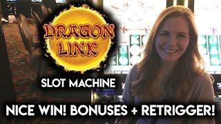 Dragon Link! Slot Machine! BONUSES! AWESOME Comeback WIN!