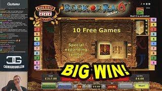 BIG WIN on Book of Ra 6 Slot - £6 Bet!
