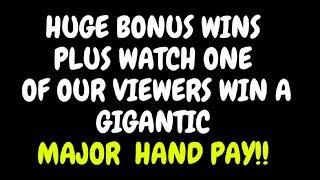 HUGE BONUSES - WATCH A VIEWER WIN A GIGANTIC HAND PAY! • Slot Winner