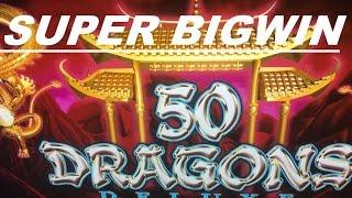 •50 Dragons Deluxe Slot machine•BONUS SUPER BIG WIN•$1.50 Bet