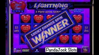 I’ve never had this happen before! Lightning Link Heart Throb bonus win!