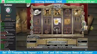 Dead or Alive Slot - Freespins + 5 Extra Spins 3,60€ BET - SUPER BIG WIN!!!