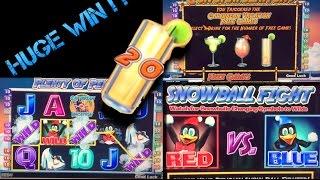 HUGE WIN!!! Plenty of Penguins Slot Machine