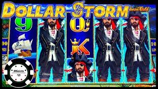 •️HIGH LIMIT Dollar Storm Caribbean Gold •️$25 SPIN BONUS ROUND Slot Machine Casino