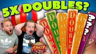 5x Doubles INSANE Crazy Time Bonus!!