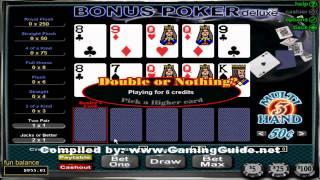 Bonus Poker DELUXE 3 Hand Video poker