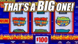 I CAN'T BELIEVE I HIT THIS HIGH LIMIT JACKPOT WIN ON SIZZLING RED HOT 777 SLOT MACHINE HAND PAY