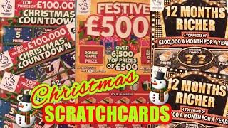 WE HAVE GOT...NEW Christmas Scratchcards"FESTIVE £500"Christmas Countdown"12 Months RICHER"5X Cash