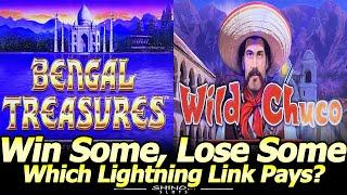 Win Some, Lose Some playing Lightning Link slots. Bengal Treasures and Wild Chuco at Yaamava casino!