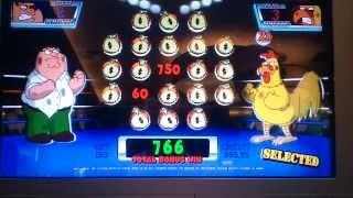 Family Guy Slot - Chicken Fight Bonus and Misc Wins