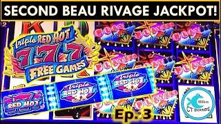HIGH LIMIT ROOM JACKPOT! TRIPLE RED HOT 7'S SLOT MACHINE, BUFFALO GOLD $6 BET, POOL TIME!