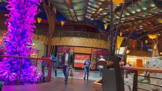 MOHEGAN SUN RESORT TOUR: Walk through the resort's dining and shopping venues, past the casino.
