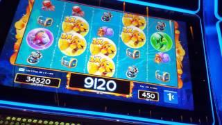 *$100 Freeplay* *Max Bets*  Winter Wolf, Bier Haus 200, Pelican Pete and Goldfish Deluxe! Big win