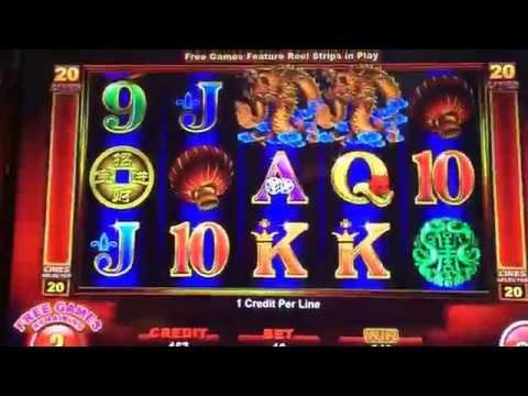 Ainsworth dragon slot machine  $10 bet high limit bonus spins