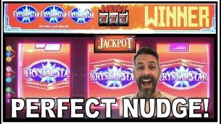 ⋆ Slots ⋆ I GOT THE PERFECT NUDGE ON CRYSTAL STAR!! ⋆ Slots ⋆ Slot machine Big Wins and live play!