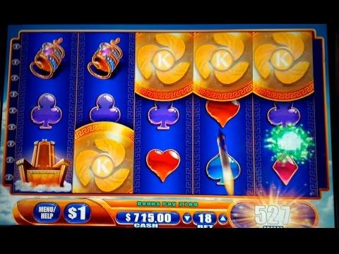 Kronos Jackpot! DOUBLE RETRIGGER $18 Bet - Slot Machine Bonus Round!