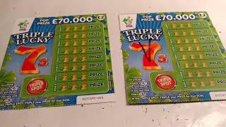 Wow!....What a Surprise?...Scratchcards..CASH SPECTACULAR...TRIPLE 7..GET FRUITY..