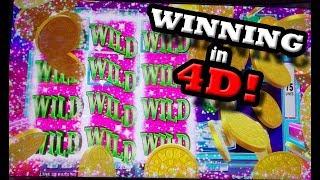 FUN IN 4D! - Wheel of Fortune and Ocean Magic Slot Machines - Slots #13 - Inside the Casino