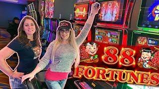 •88 Fortunes 3 Reel • SLOT BONUS with Laycee & Melissa •| Slot Ladies