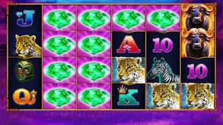 BUFFALO 'N' RHINO Video Slot Casino Game with a FREE SPIN BONUS