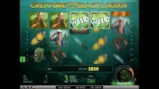 NetEnt Creature From The Black Lagoon Slot Wild Unlocks 60p