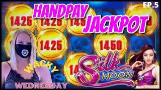 WACKY WEDNESDAY W/ GRETCHEN #5 HANDPAY JACKPOT Silk Moon HIGH LIMIT $25 MAX BET Bonus Round Slot