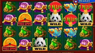 PANDA BONANZA Video Slot Casino Game with a FREE SPIN BONUS
