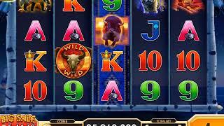 BIG BISON Video Slot Casino Game with a FREE SPIN BONUS