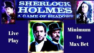 New!! ( First Attempt ) Igt - Sherlock Holmes : Live Play - All the Bonuses Included